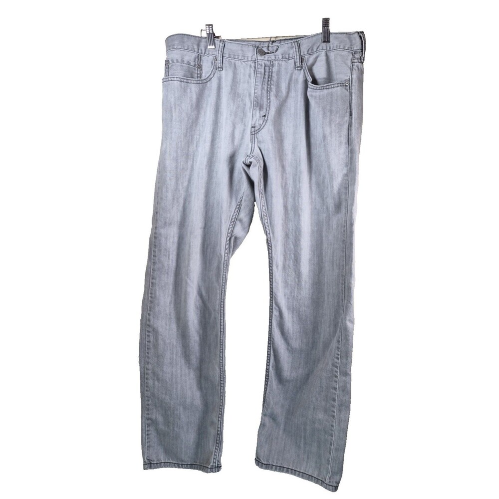 Vintage Levis 514 Jeans Mens 38x32 Straight Fit Gray Denim Levi's 500 Series